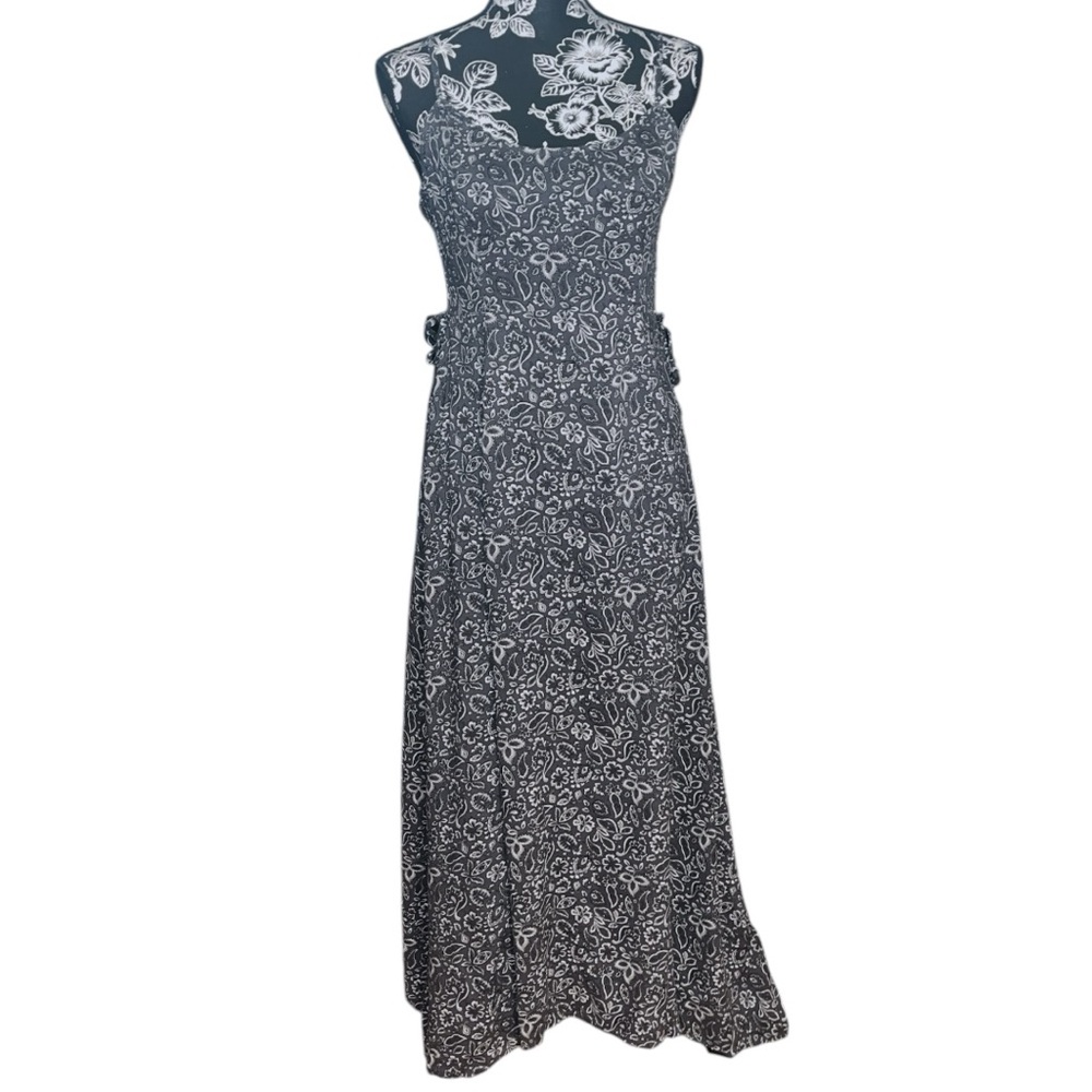 Hollister Paisley Lace Up Maxi Dress